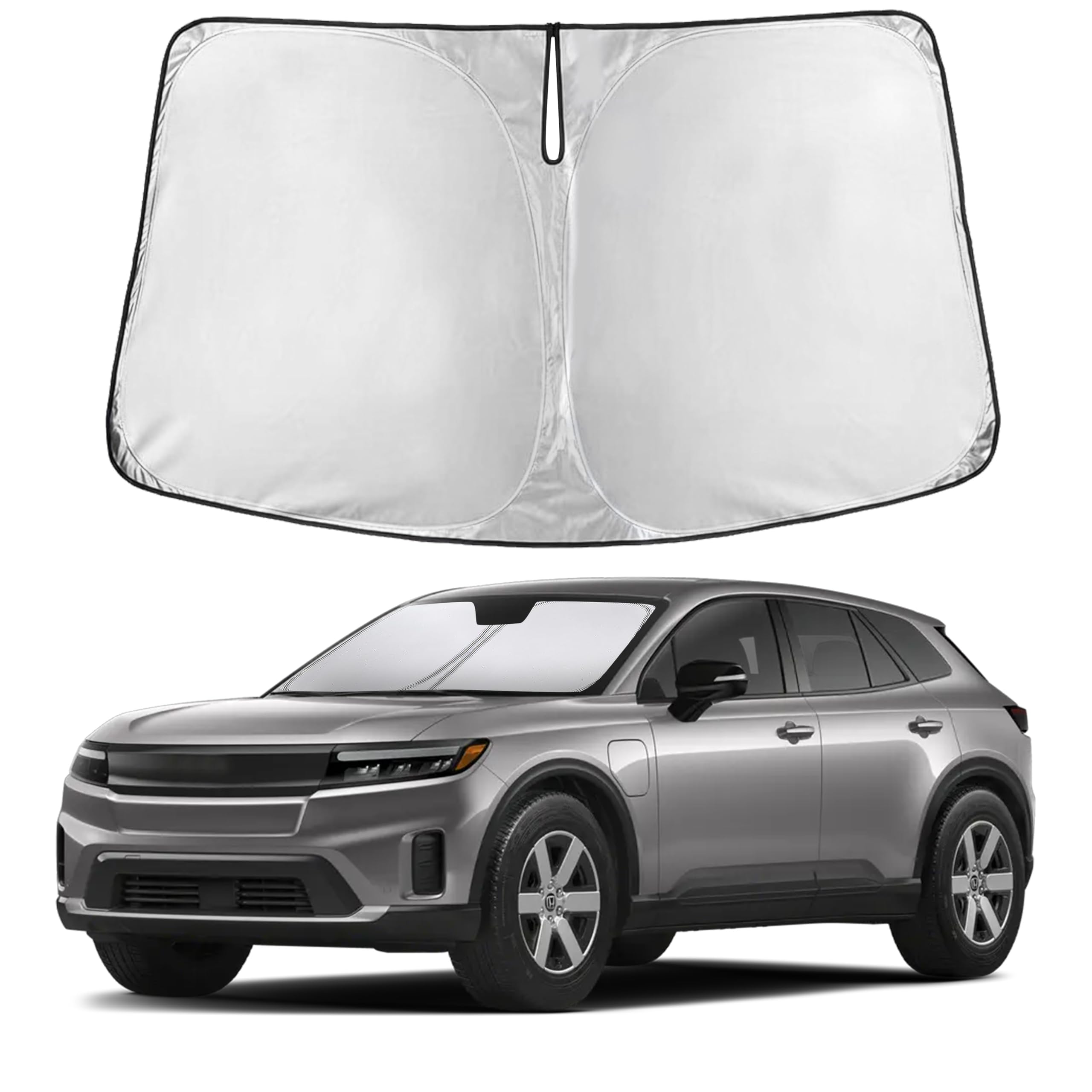 EcoNour RV Windshield Sunshade | Reflective RV Windshield Cover for UV Rays & Heat Protection, Keeps Your RV Motorhome Cool | Shades for RV Fits RVs, Trucks, Motorhomes, Buses | XXXXX-Large 102"x51"