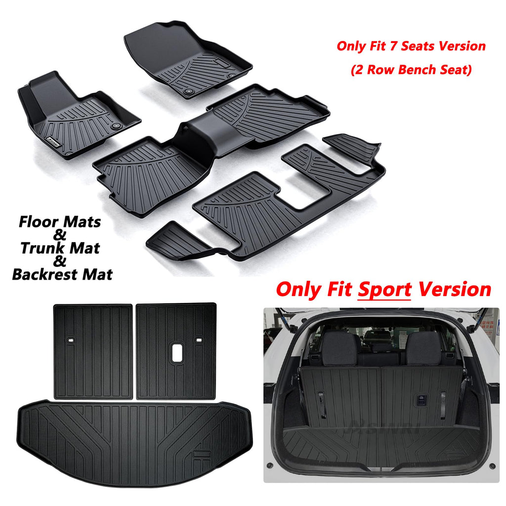 ASINRI Mazda Floor Liners & Cargo Liners & Backrest Mat