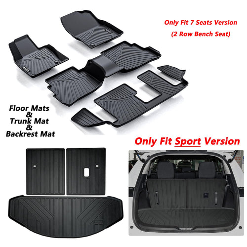 ASINRI Mazda Floor Liners, Cargo Liner & Backrest Mat