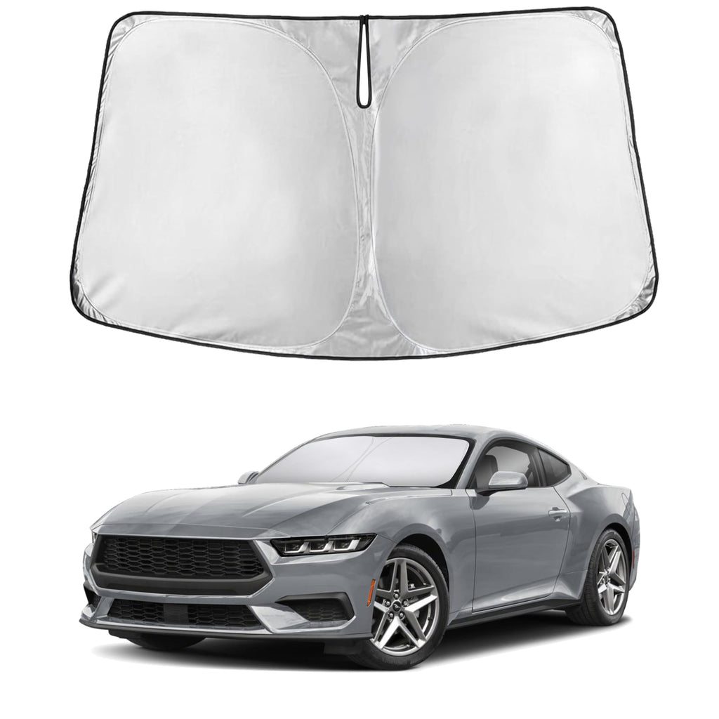 EcoNour RV Windshield Sunshade | Reflective RV Windshield Cover for UV Rays & Heat Protection, Keeps Your RV Motorhome Cool | Shades for RV Fits RVs, Trucks, Motorhomes, Buses | XXXXX-Large 102"x51"