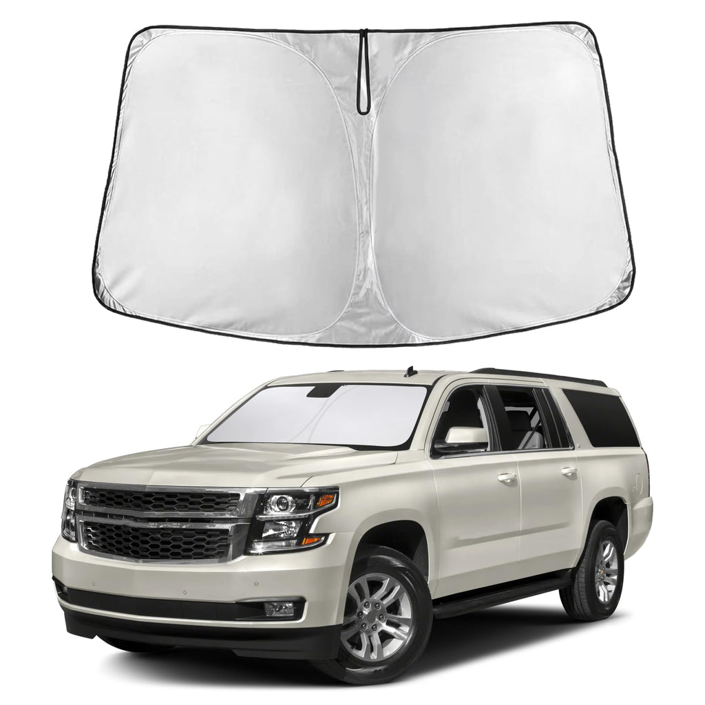 EcoNour RV Windshield Sunshade | Reflective RV Windshield Cover for UV Rays & Heat Protection, Keeps Your RV Motorhome Cool | Shades for RV Fits RVs, Trucks, Motorhomes, Buses | XXXXX-Large 102"x51"