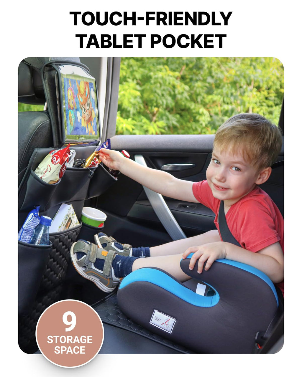 Owleys Backseat Organizer & Kick Mat Seat Protector