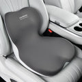 Coverado Seat Cushion and Lumbar Support Pillow One Piece for Car Office Chair, Ergonomic Memory Foam Desk Chair Cushion Back Support Pillow, Sciatica & Back & Tailbone Pain Relief Cushion-Gray