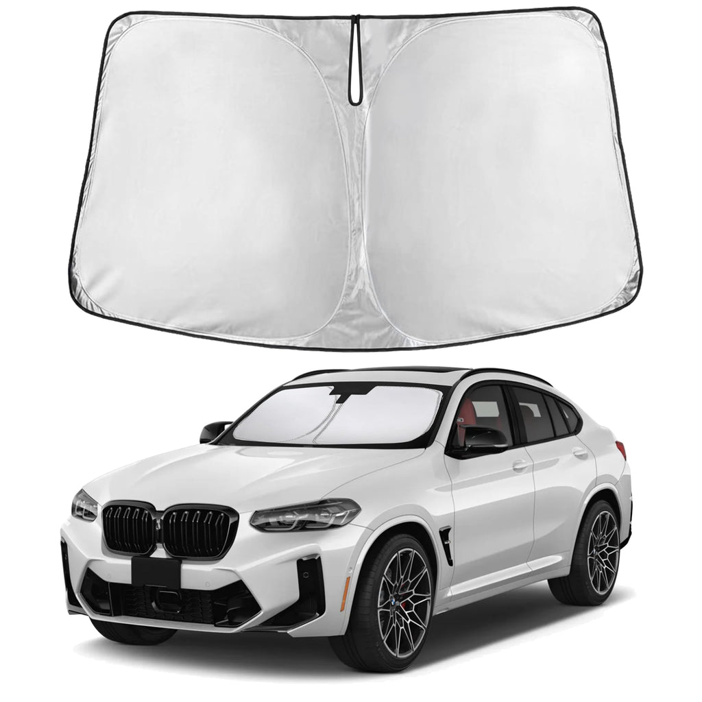 EcoNour RV Windshield Sunshade | Reflective RV Windshield Cover for UV Rays & Heat Protection, Keeps Your RV Motorhome Cool | Shades for RV Fits RVs, Trucks, Motorhomes, Buses | XXXXX-Large 102"x51"
