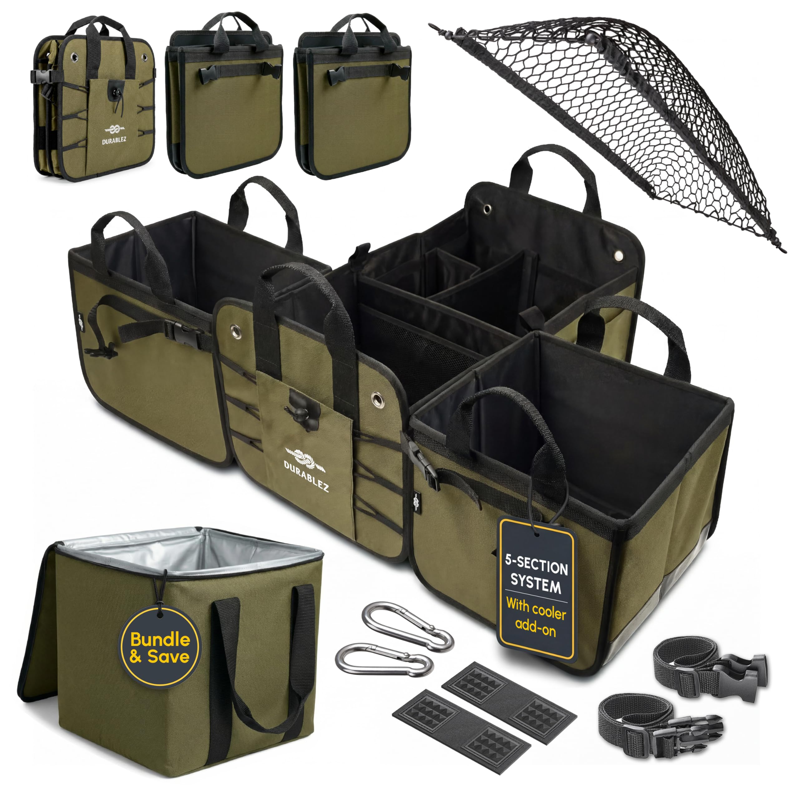 DURABLEZ Collapsible Car Trunk Organizers Collection