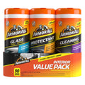 Armor All Protectant, Glass & Cleaning Wipes Set