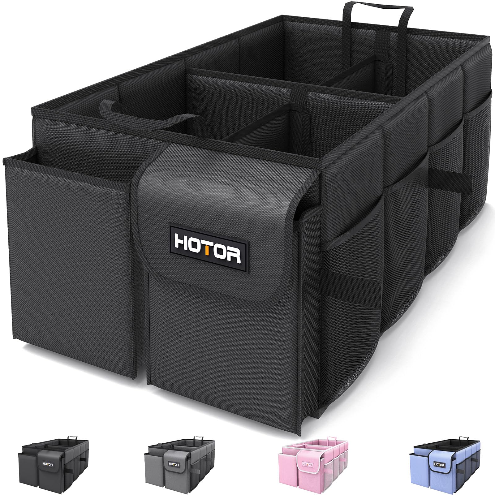 HOTOR Foldable Trunk Organizer for SUVs & Sedans