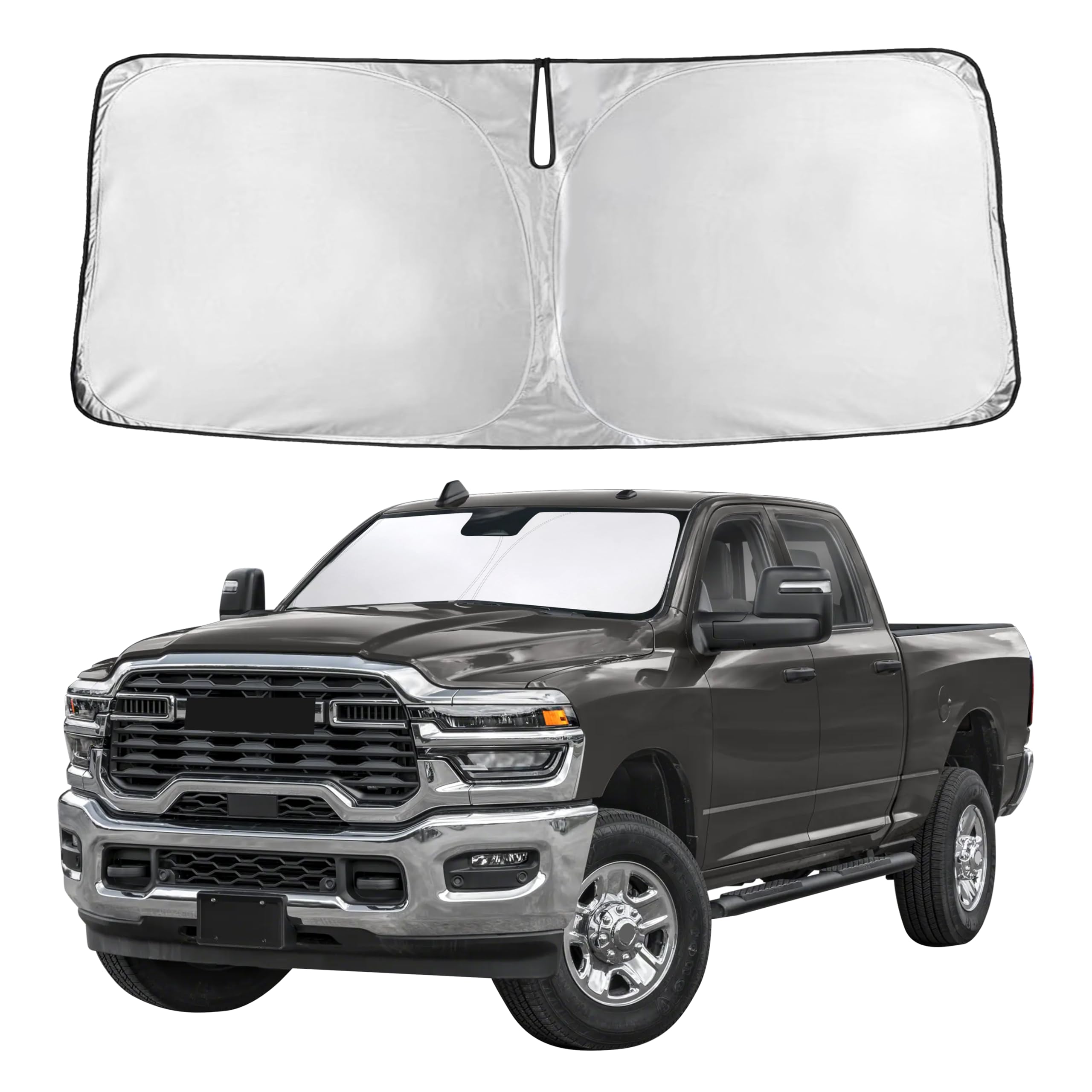 Autovir Windshield Sun Shade, Front car Window Shades Sun Visors