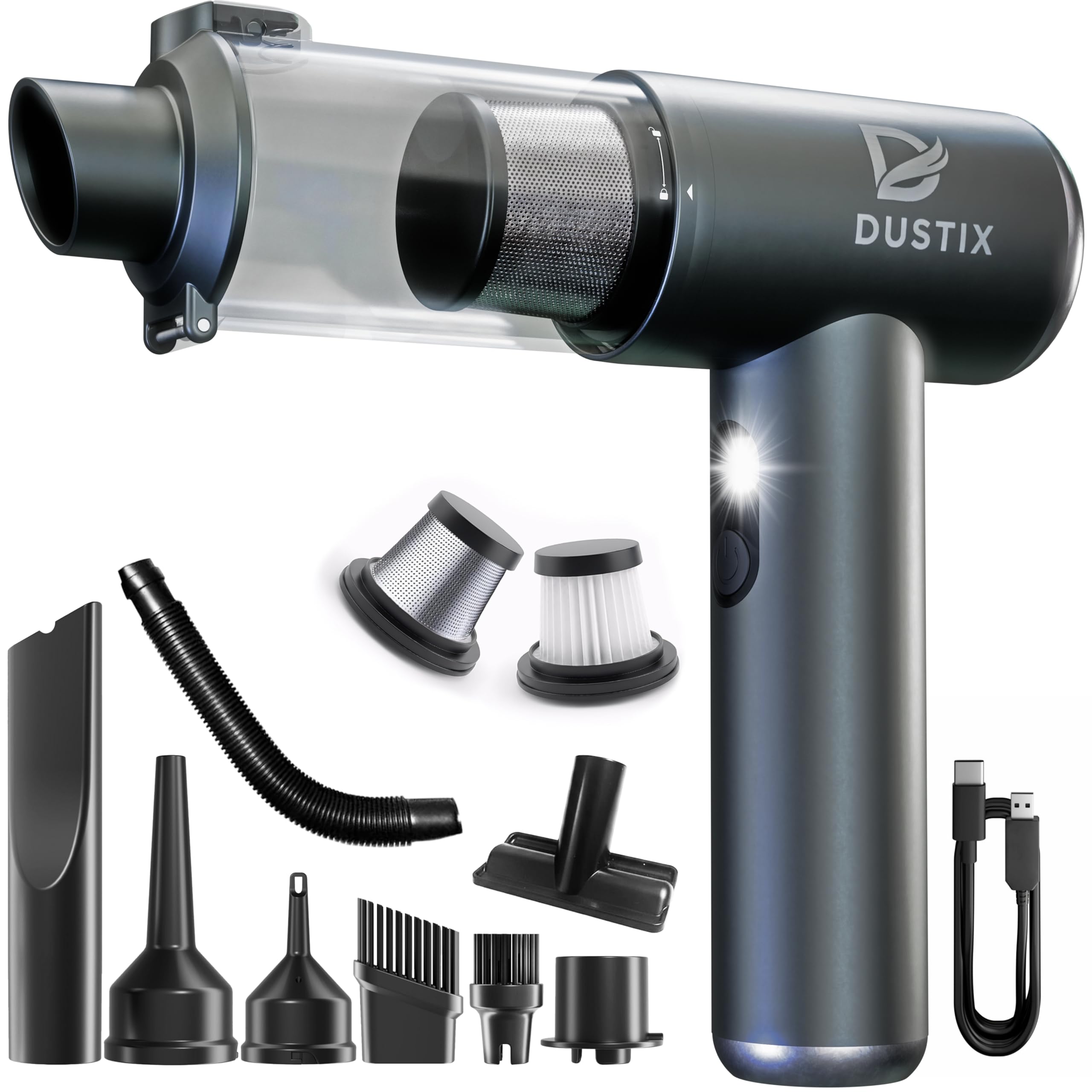 Cordless Handheld Car Vacuum & Multi-Function Air Blower