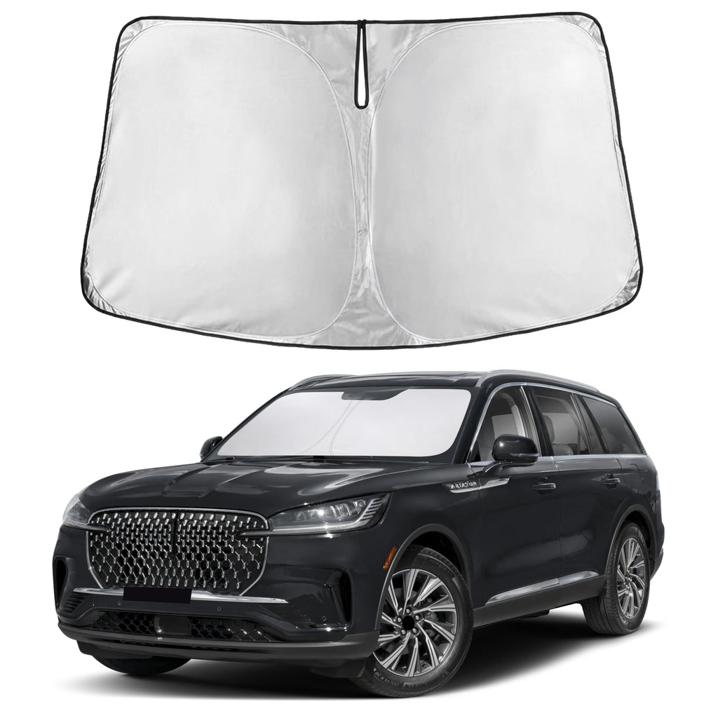 Autovir Windshield Sun Shade, Front car Window Shades Sun Visors