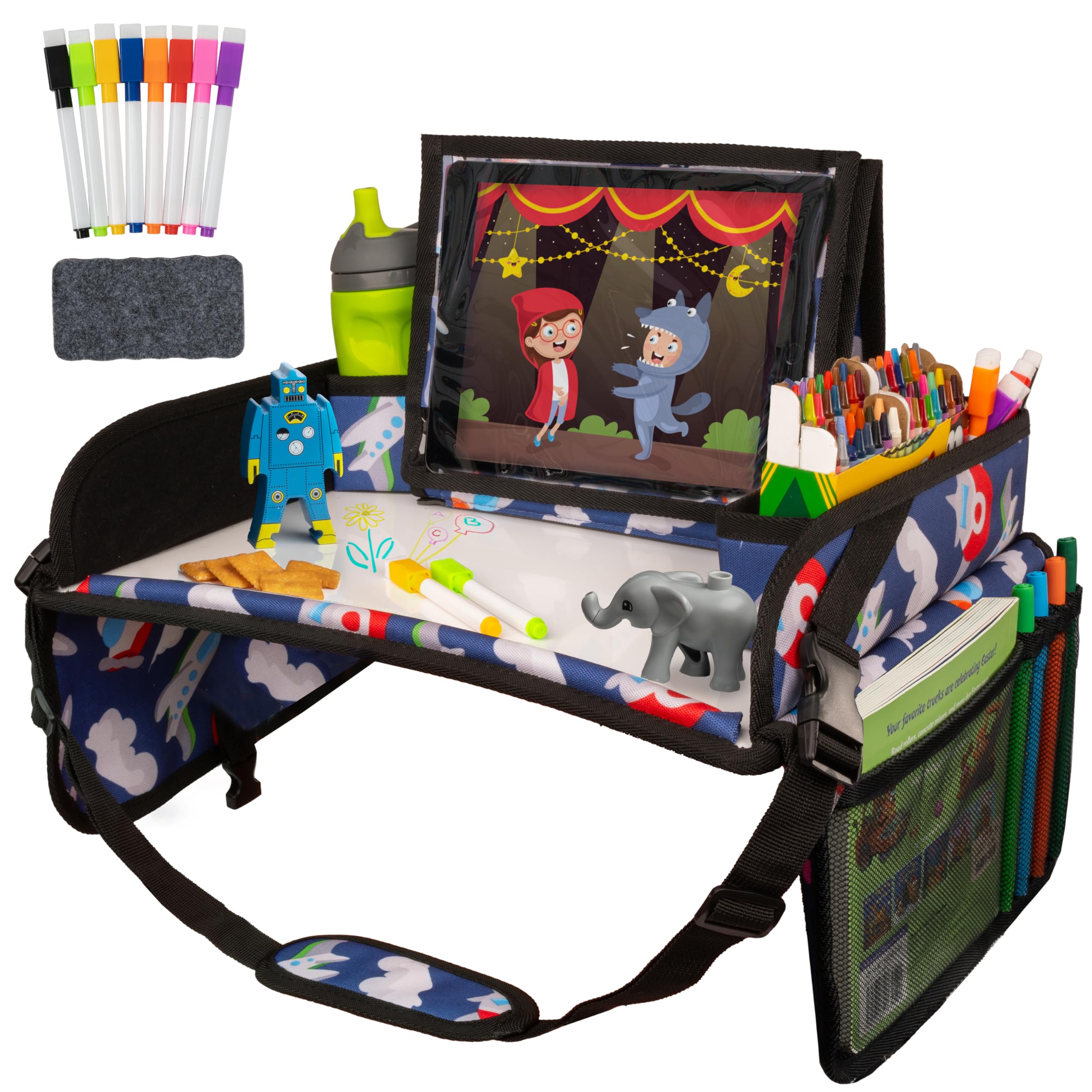 Lusso Gear Kids Travel Tray for Car Seats & Airplanes