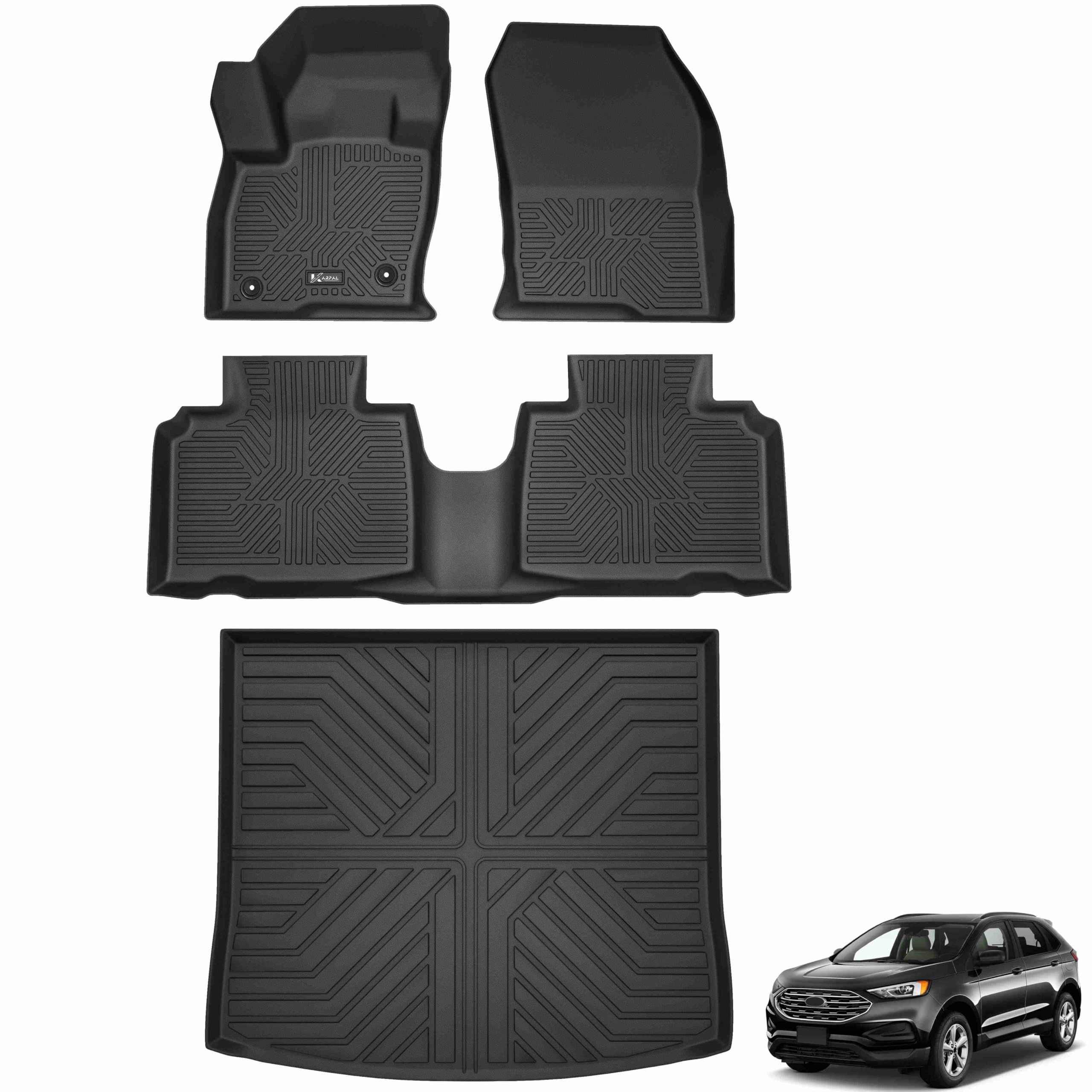 KARPAL 3-Row TPE Floor Mats & Cargo Liner Set for Ford
