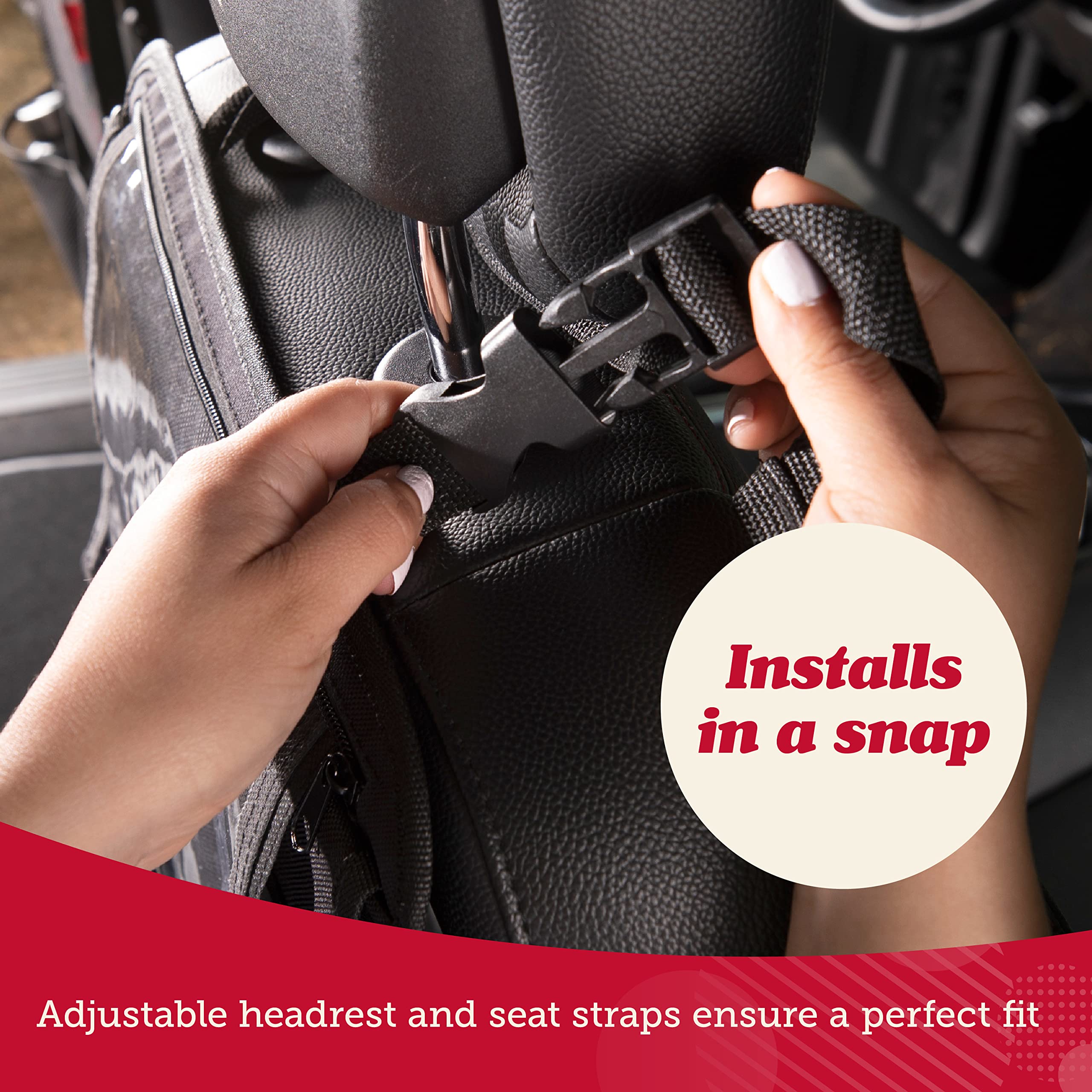 Lusso Gear Backseat Car Organizer with Storage Pockets