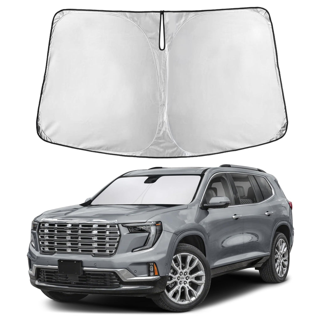 EcoNour RV Windshield Sunshade | Reflective RV Windshield Cover for UV Rays & Heat Protection, Keeps Your RV Motorhome Cool | Shades for RV Fits RVs, Trucks, Motorhomes, Buses | XXXXX-Large 102"x51"