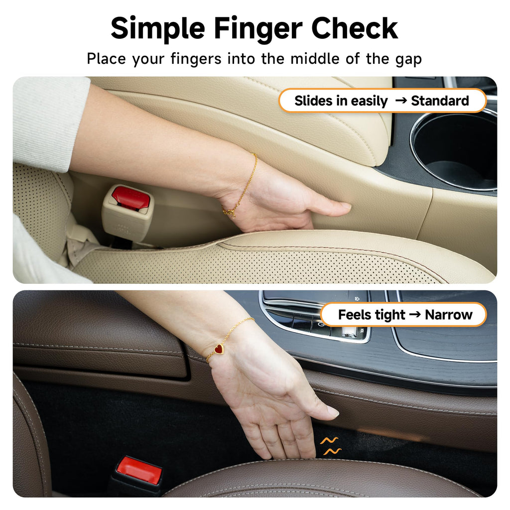 Givifive 3-in-1 Car Seat Gap Filler & Organizer Set