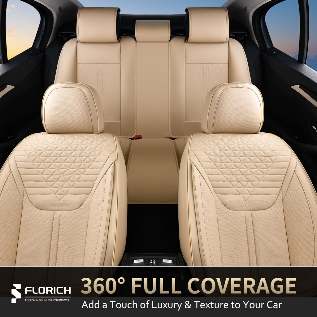 FLORICH Seat Covers, Leather Seat Covers, Luxury Car Seat Covers