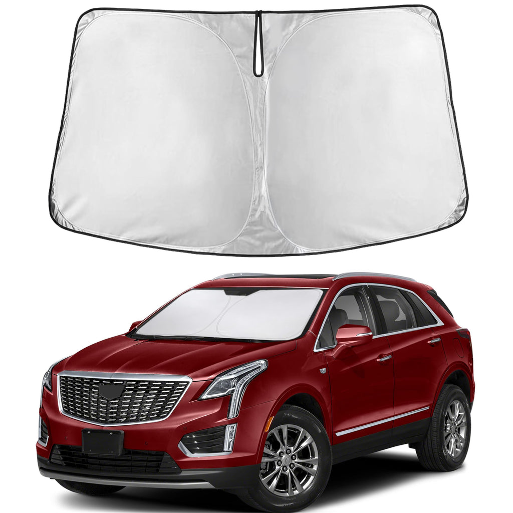 EcoNour RV Windshield Sunshade | Reflective RV Windshield Cover for UV Rays & Heat Protection, Keeps Your RV Motorhome Cool | Shades for RV Fits RVs, Trucks, Motorhomes, Buses | XXXXX-Large 102"x51"