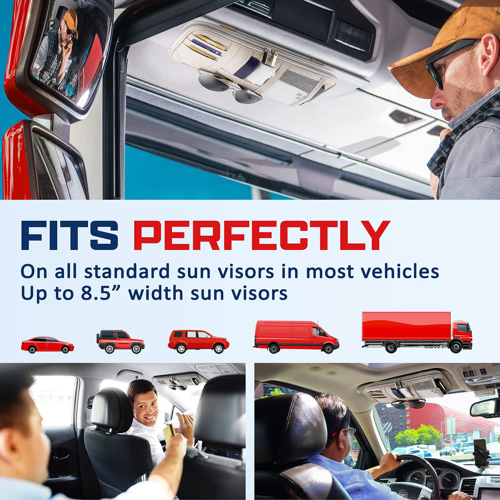 Fancy Mobility Sun Visor Organizer & Glasses Holder