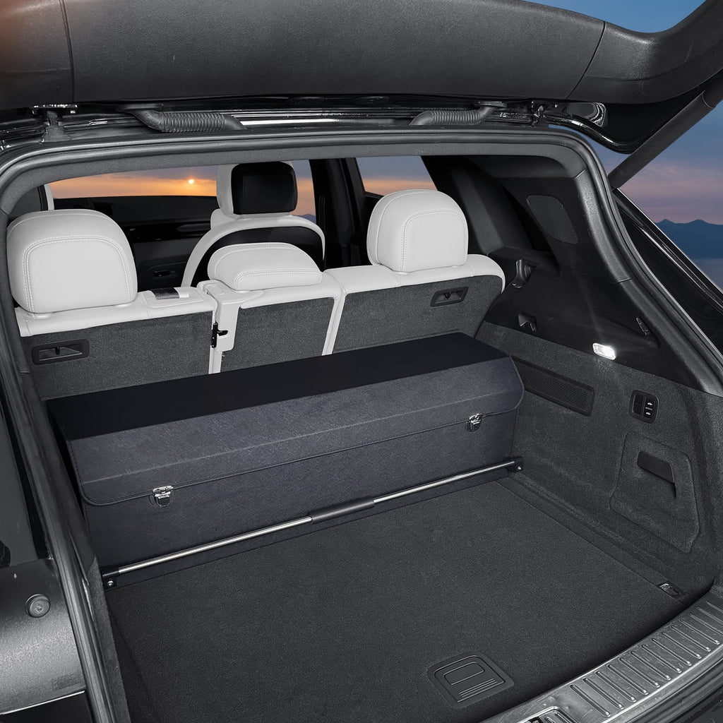 XCF Collapsible Leather Car Trunk Organizer with Lid