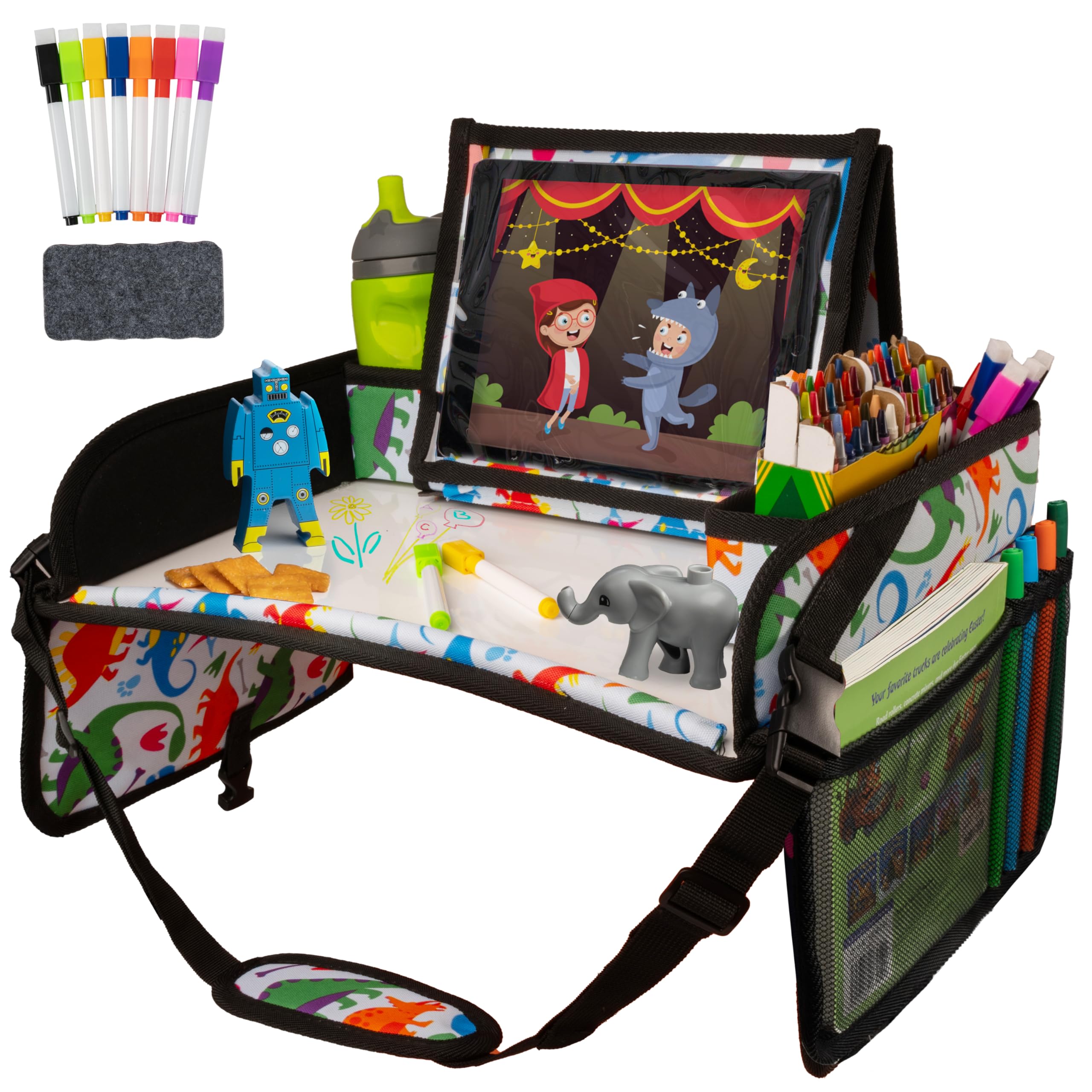 Lusso Gear Kids Travel Tray for Car Seats & Airplanes