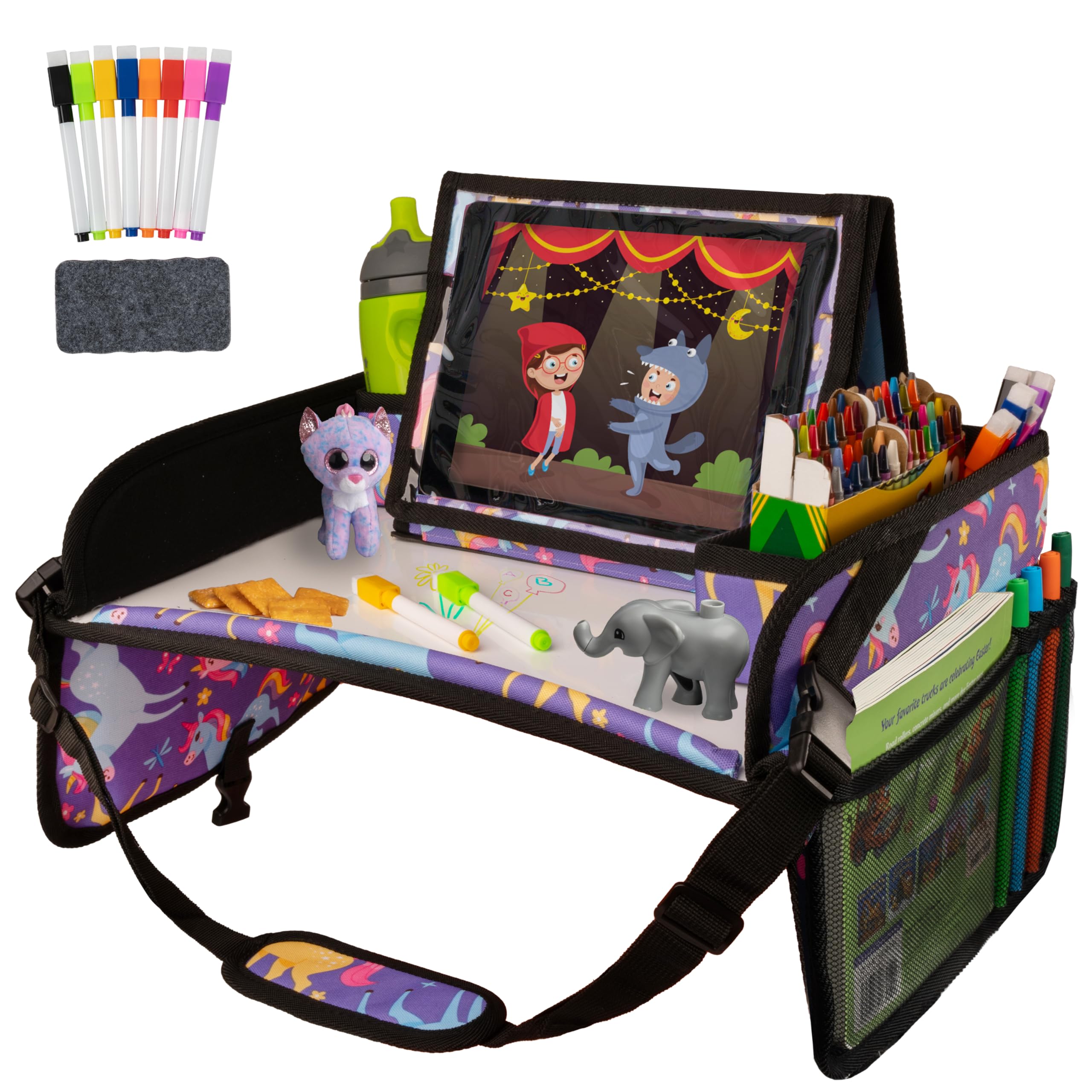 Lusso Gear Kids Travel Tray for Car Seats & Airplanes