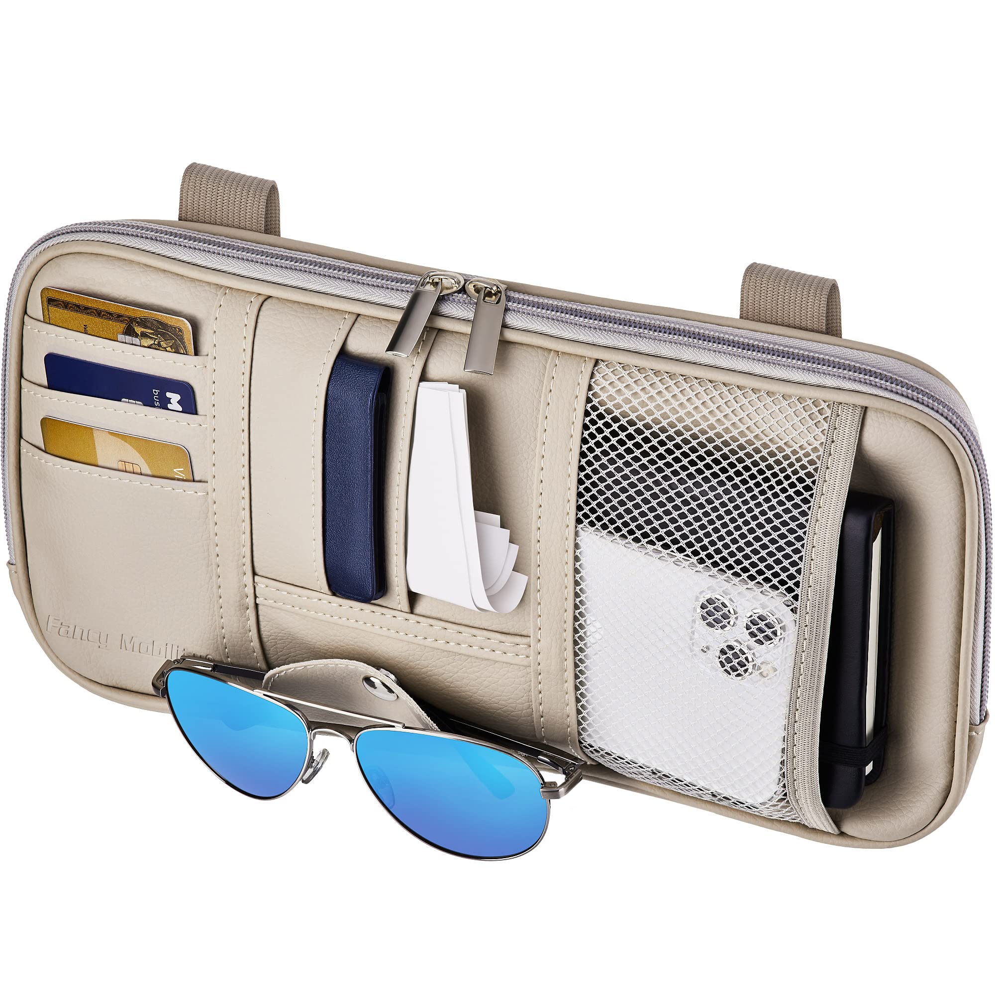 Fancy Mobility Sun Visor Organizer & Glasses Holder