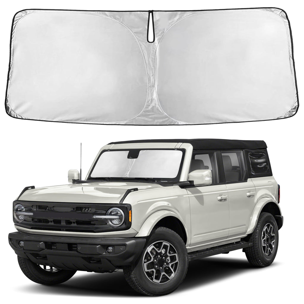 Autovir Windshield Sun Shade, Front car Window Shades Sun Visors