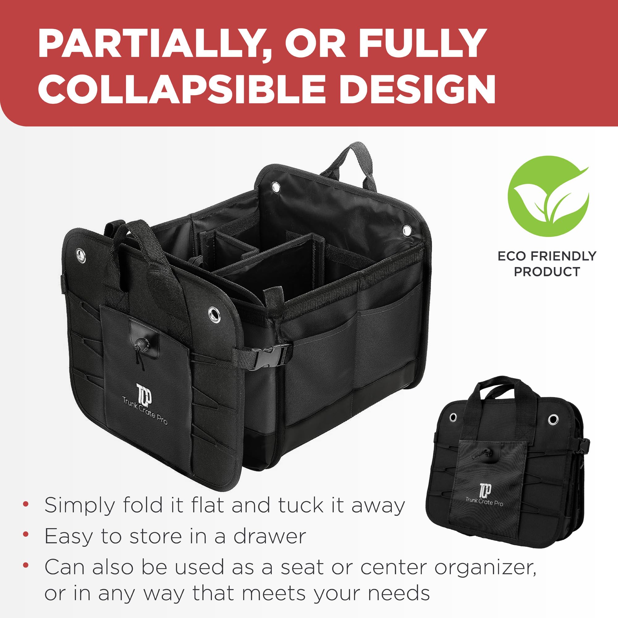 TrunkCratePro Collapsible SUV & Trunk Storage Organizer