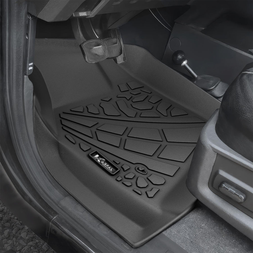 KARPAL Floor Mats for Ford, Custom Fit TPE All Weather Ford Accessories 1 st & 2 nd & 3 rd & Cargo Liner Backrest Mat Full Trunk Mat Set Floor Liner Car Mats
