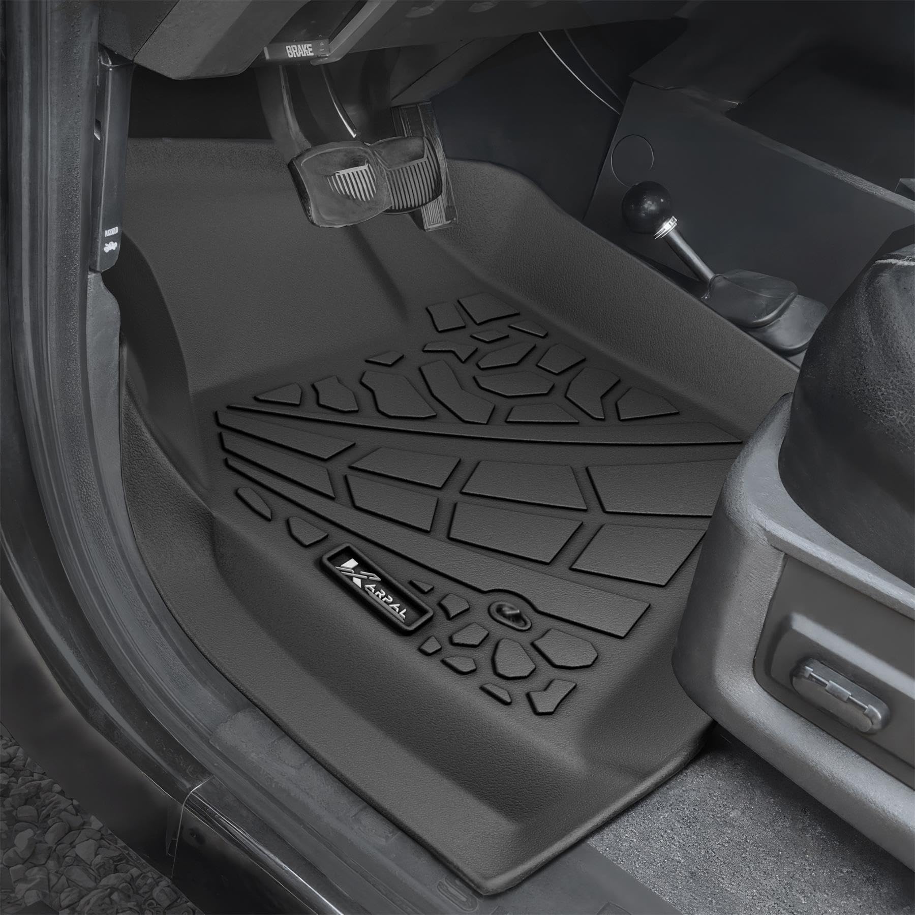KARPAL Floor Mats for Ford, Custom Fit TPE All Weather Ford Accessories 1 st & 2 nd & 3 rd & Cargo Liner Backrest Mat Full Trunk Mat Set Floor Liner Car Mats
