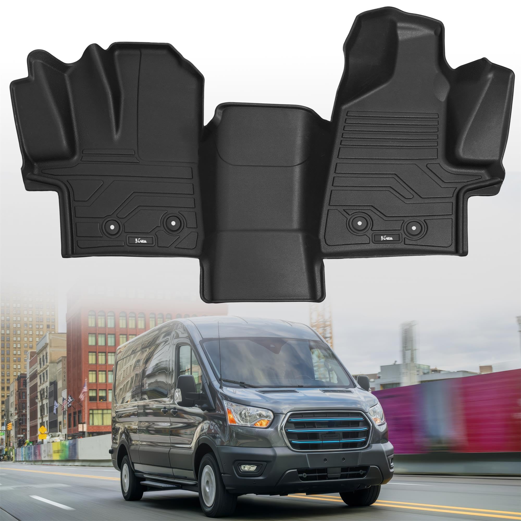KARPAL 3-Row TPE Floor Mats & Cargo Liner Set for Ford