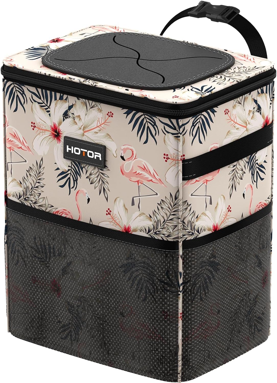 HOTOR Compact Waterproof Leak-Proof Car Trash Can