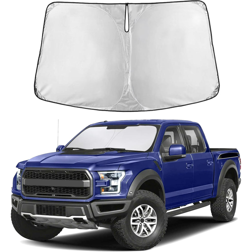 EcoNour RV Windshield Sunshade | Reflective RV Windshield Cover for UV Rays & Heat Protection, Keeps Your RV Motorhome Cool | Shades for RV Fits RVs, Trucks, Motorhomes, Buses | XXXXX-Large 102"x51"