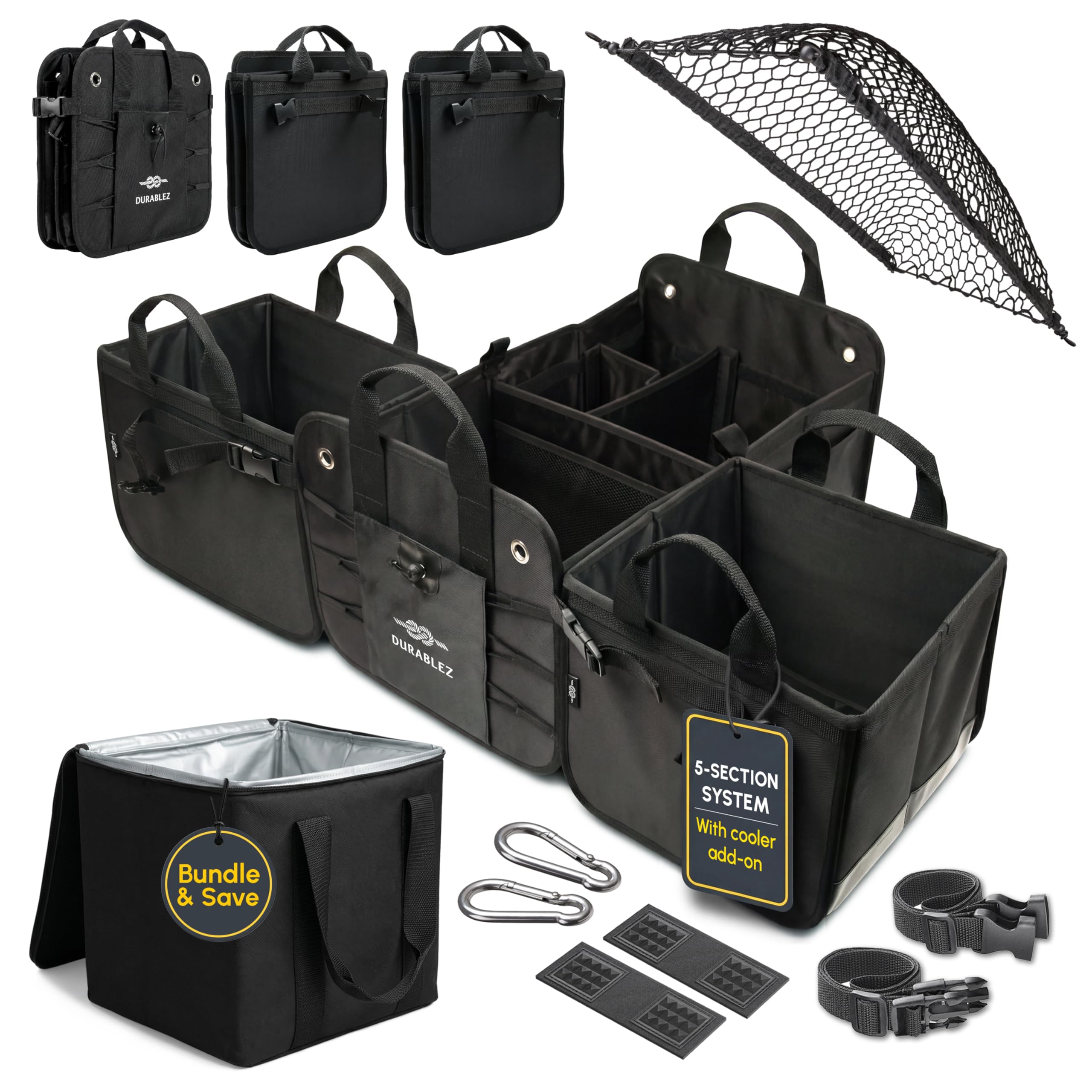 DURABLEZ Collapsible Car Trunk Organizers Collection