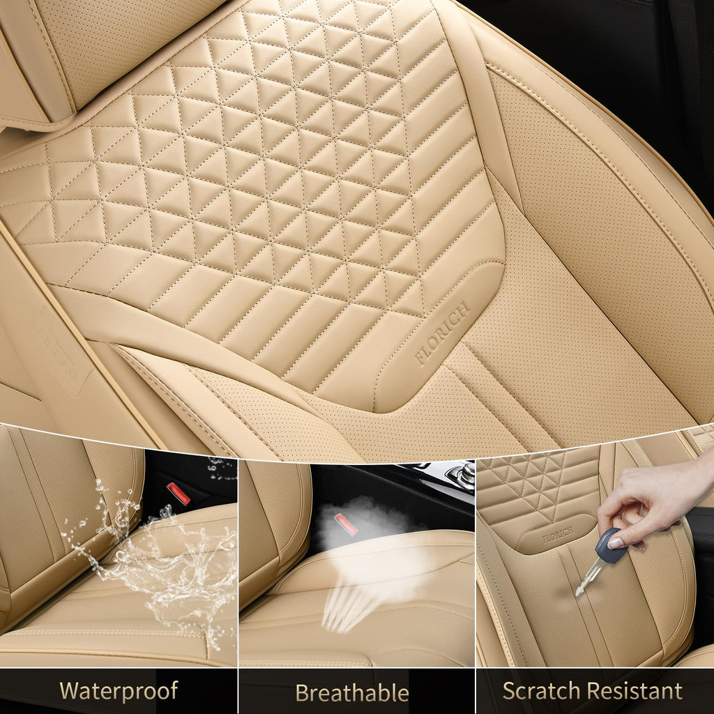 FLORICH Seat Covers, Leather Seat Covers, Luxury Car Seat Covers
