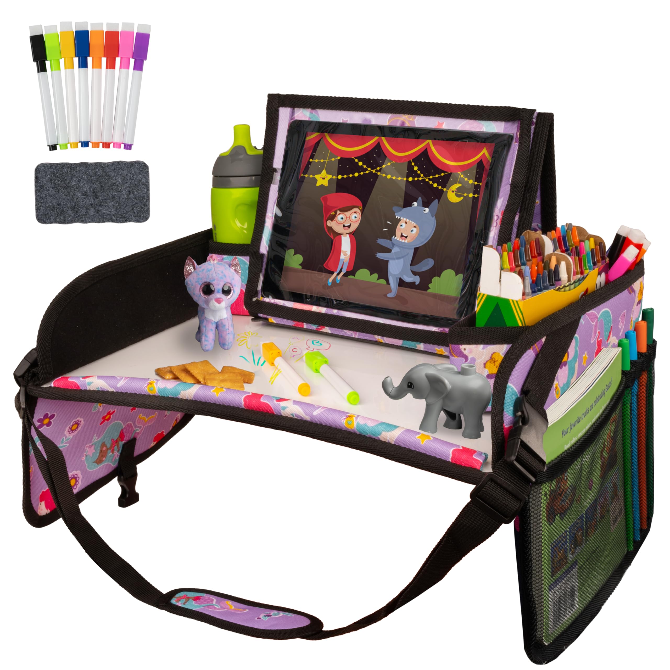 Lusso Gear Kids Travel Tray for Car Seats & Airplanes