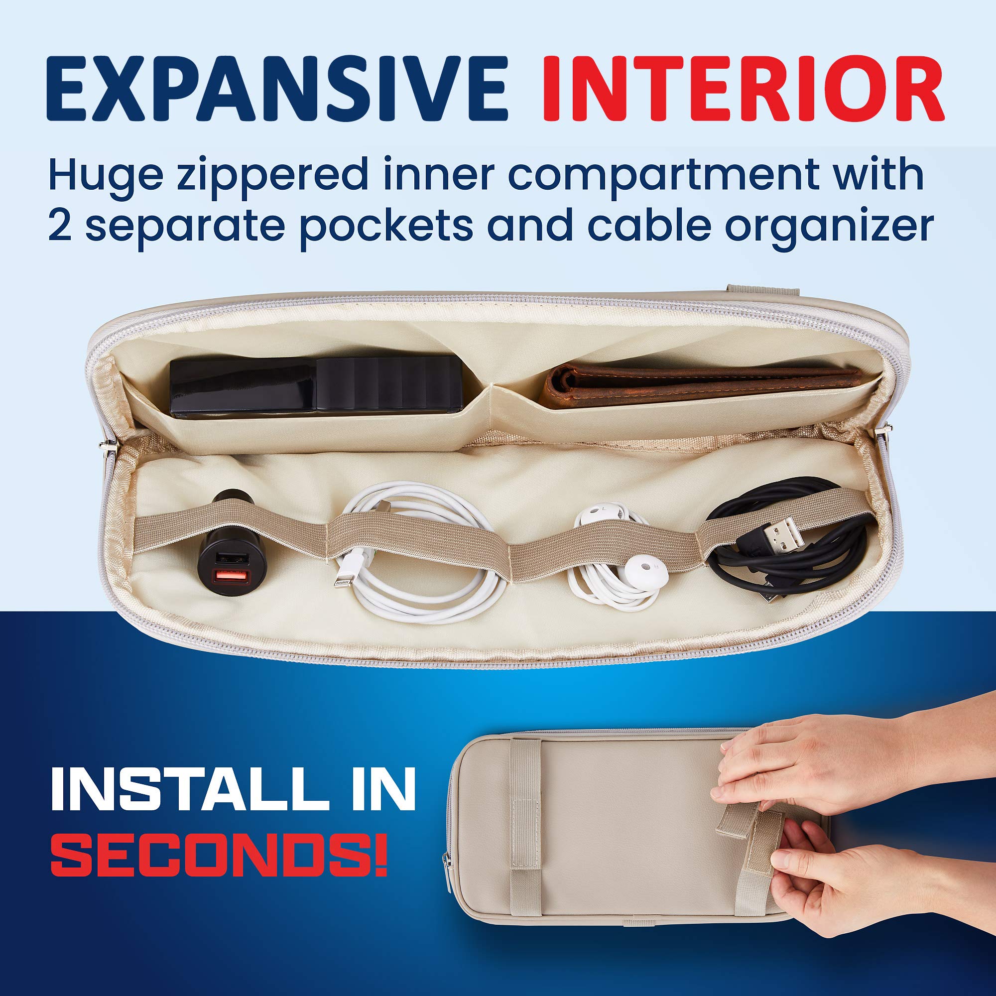 Fancy Mobility Sun Visor Organizer & Glasses Holder