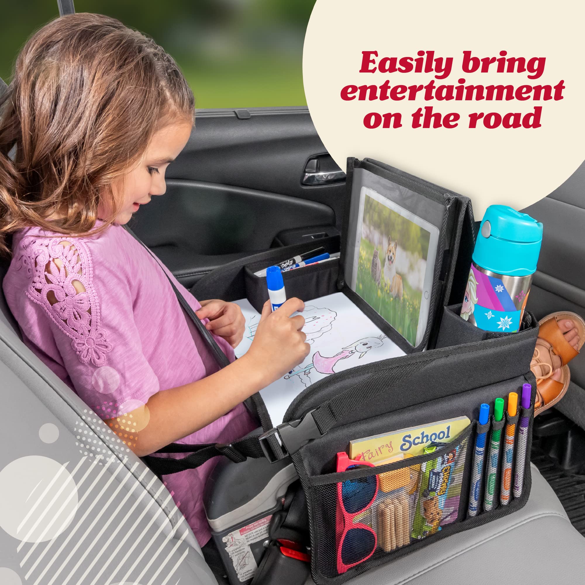 Lusso Gear Kids Travel Tray for Car Seats & Airplanes