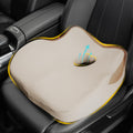 Allaboutsla Car Seat Cushion, Ergonomic Memory Foam Car Cushion for Sciatica Pain Relief, Larger Driving Seat Pillow for Short Drivers on Long Drives - Butt Pillow for Truck, Office, Wheelchair