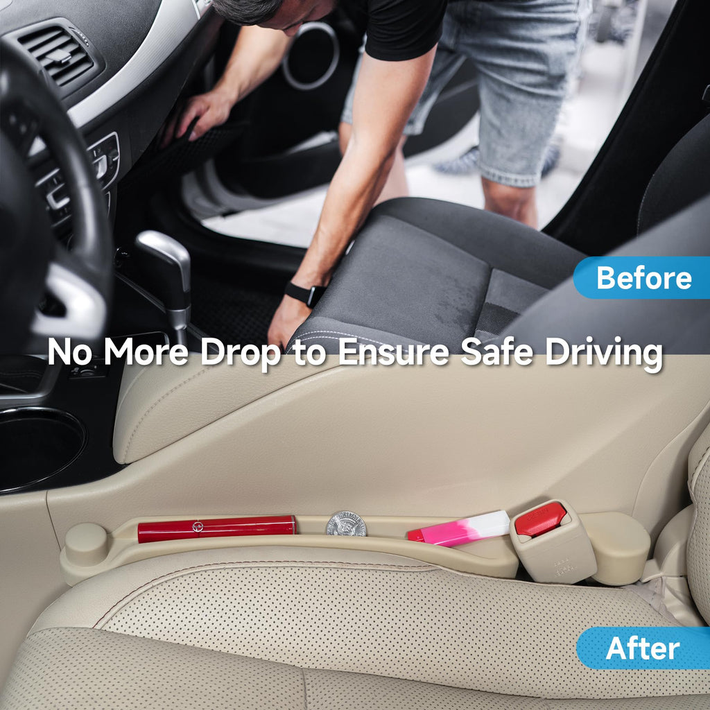 Givifive 3-in-1 Car Seat Gap Filler & Organizer Set
