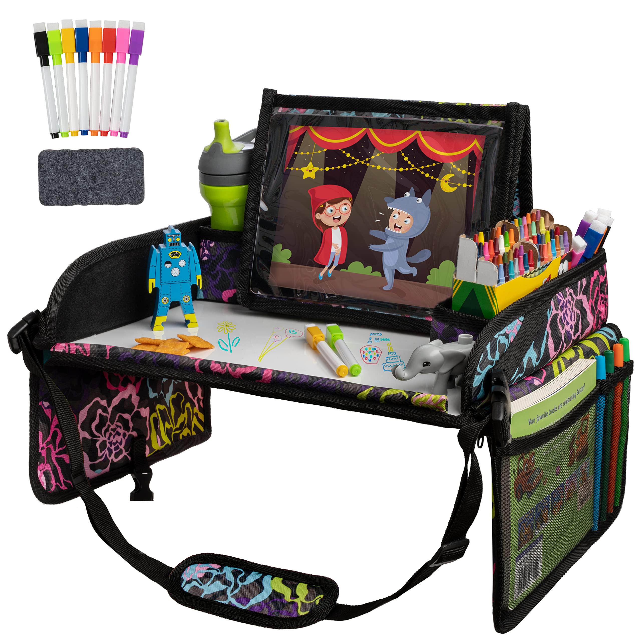 Lusso Gear Kids Travel Tray for Car Seats & Airplanes