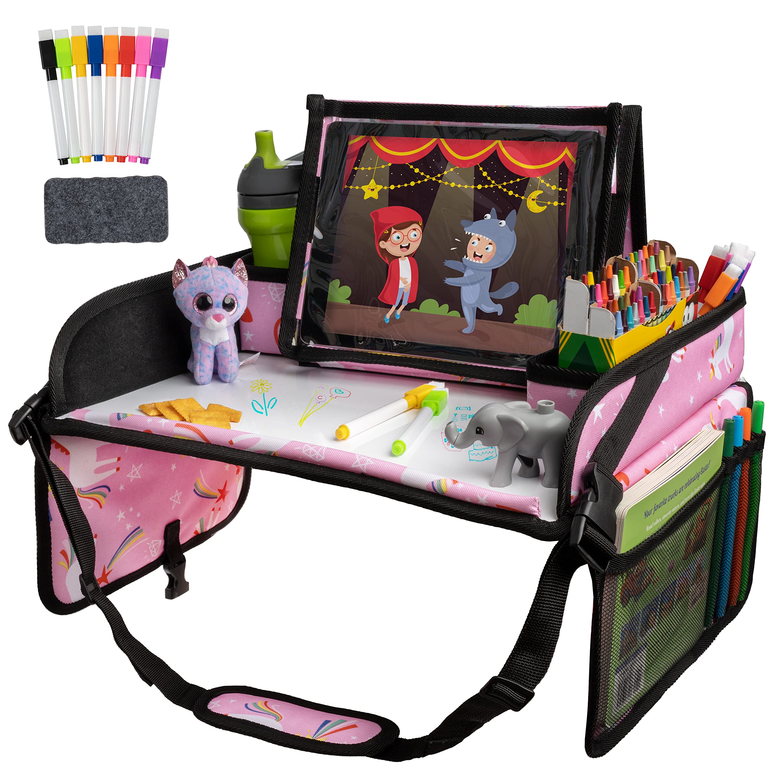 Lusso Gear Kids Travel Tray for Car Seats & Airplanes