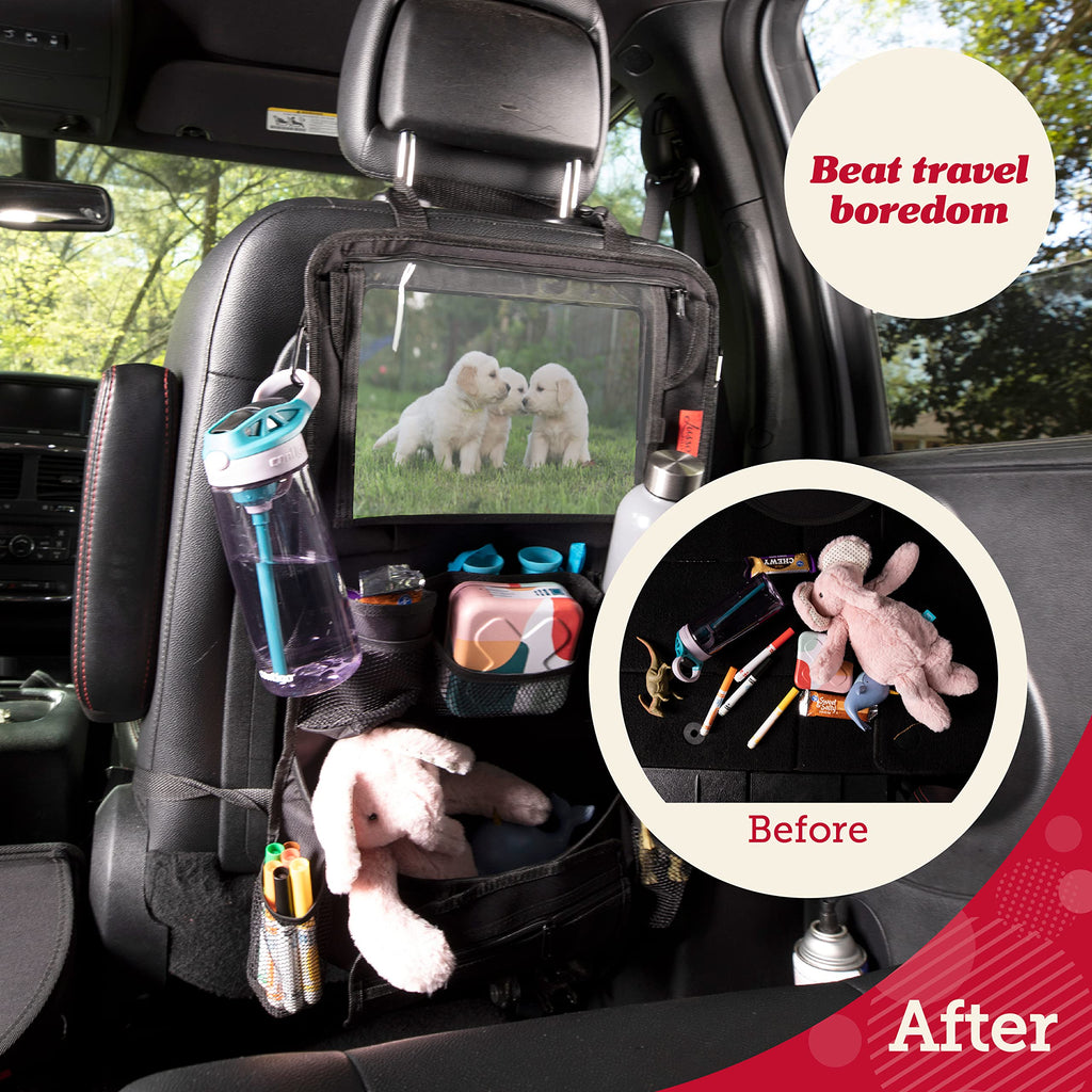 Lusso Gear Backseat Car Organizer with Storage Pockets