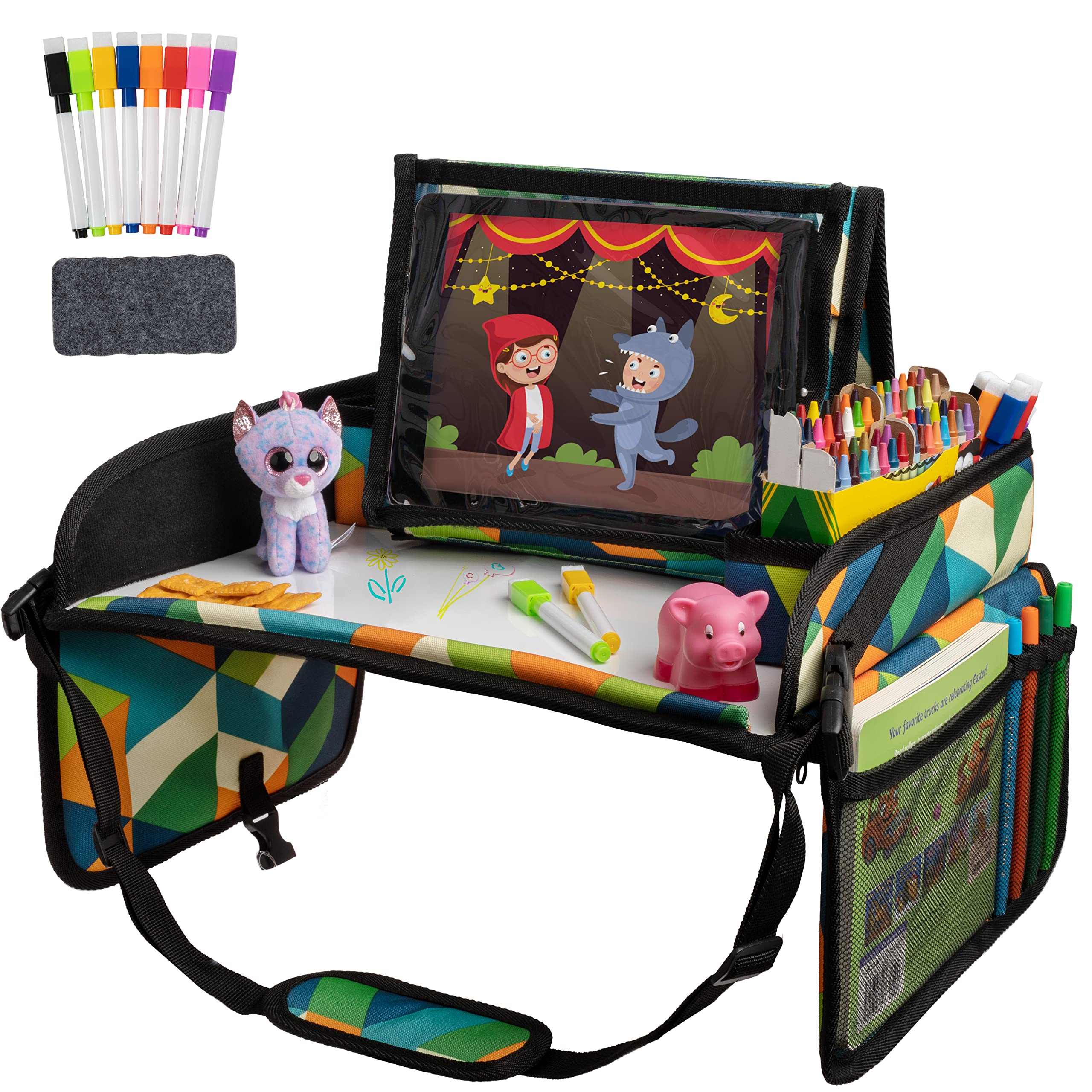 Lusso Gear Kids Travel Tray for Car Seats & Airplanes