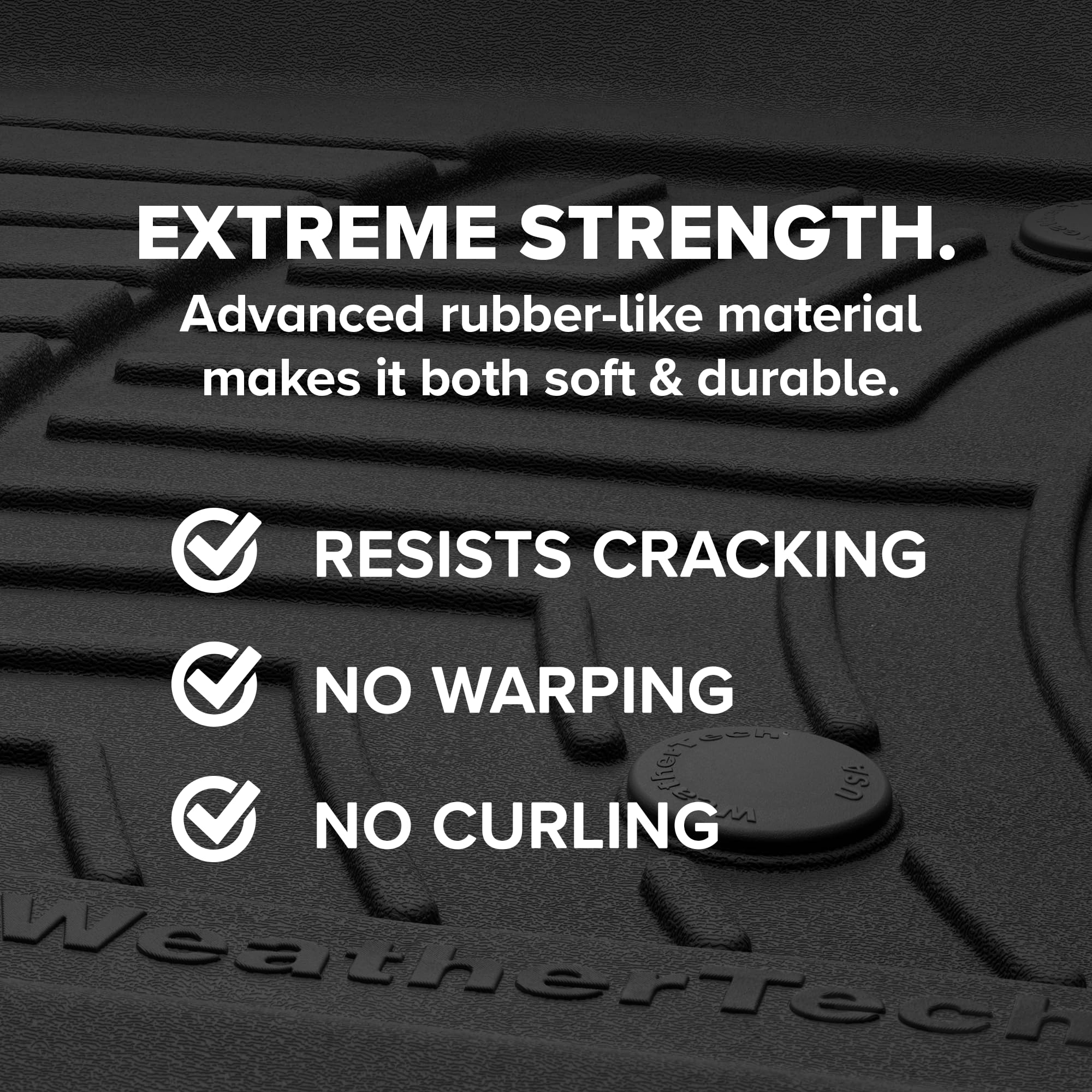 WeatherTech FloorLiner HP Custom Fit Floor Mats for Lexus GX, 4Runner 1st & 2nd Row (464931IM-462862IM), Grey