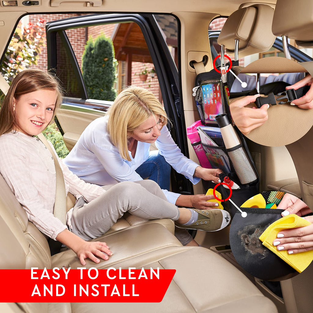 Helteko 2-Pack Backseat Organizers with Tablet Holders