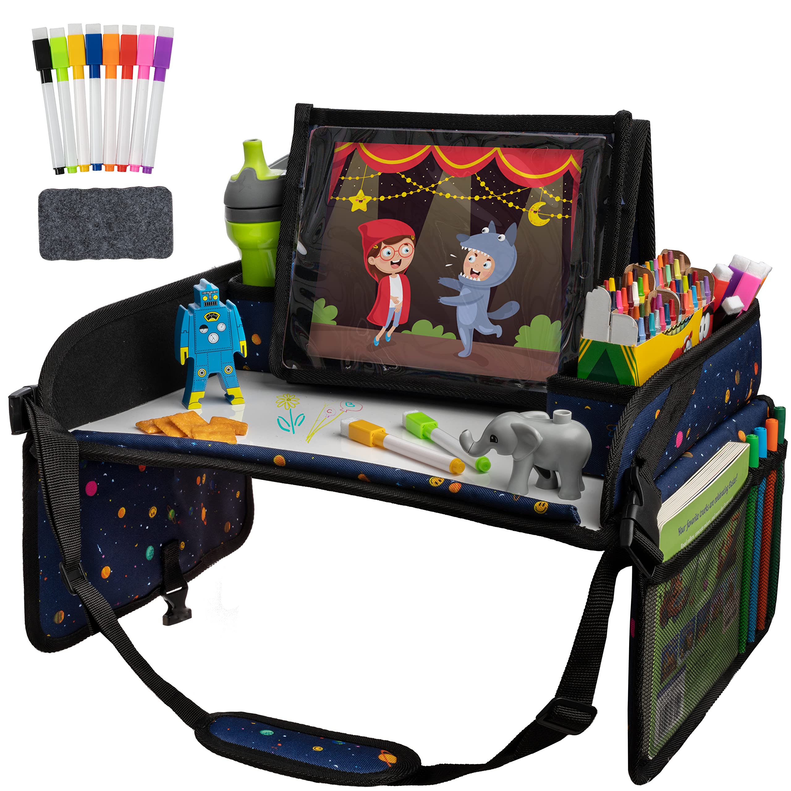 Lusso Gear Kids Travel Tray for Car Seats & Airplanes