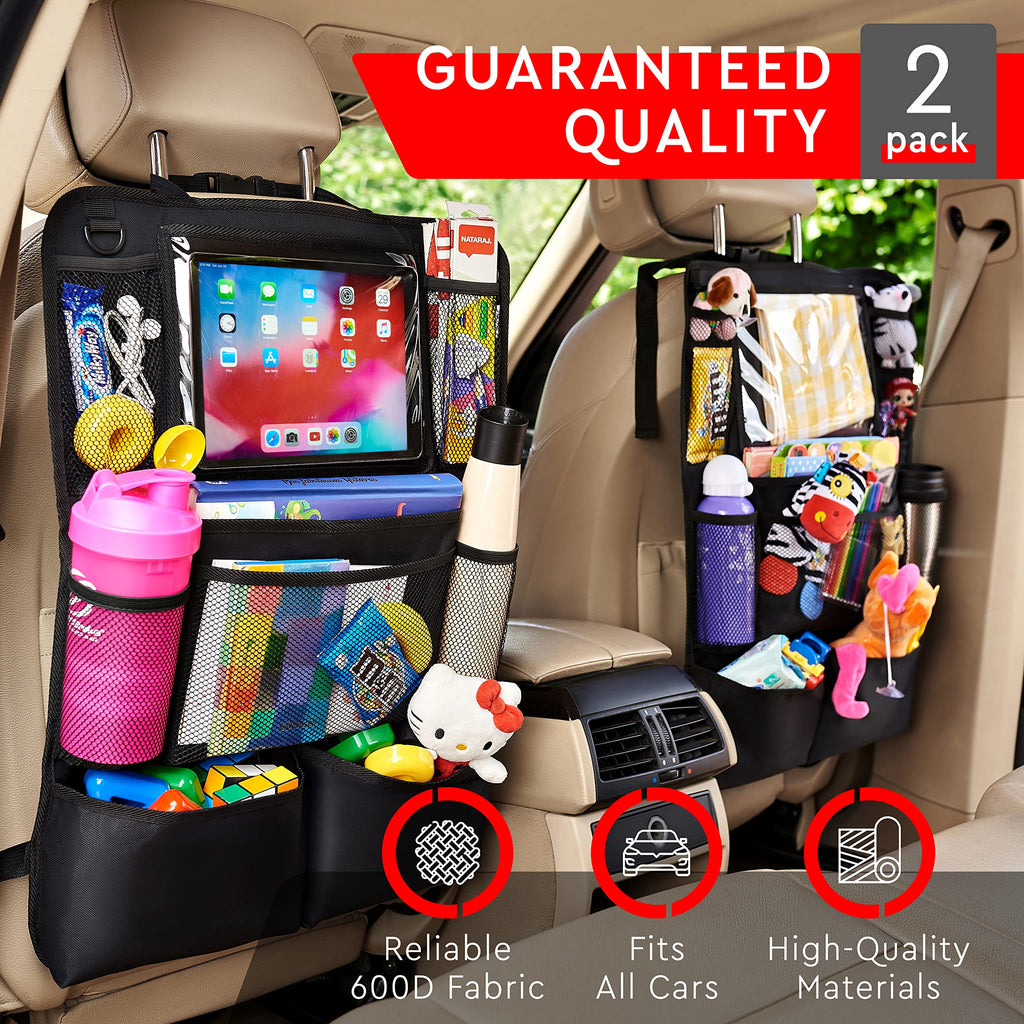 Helteko 2-Pack Backseat Organizers with Tablet Holders