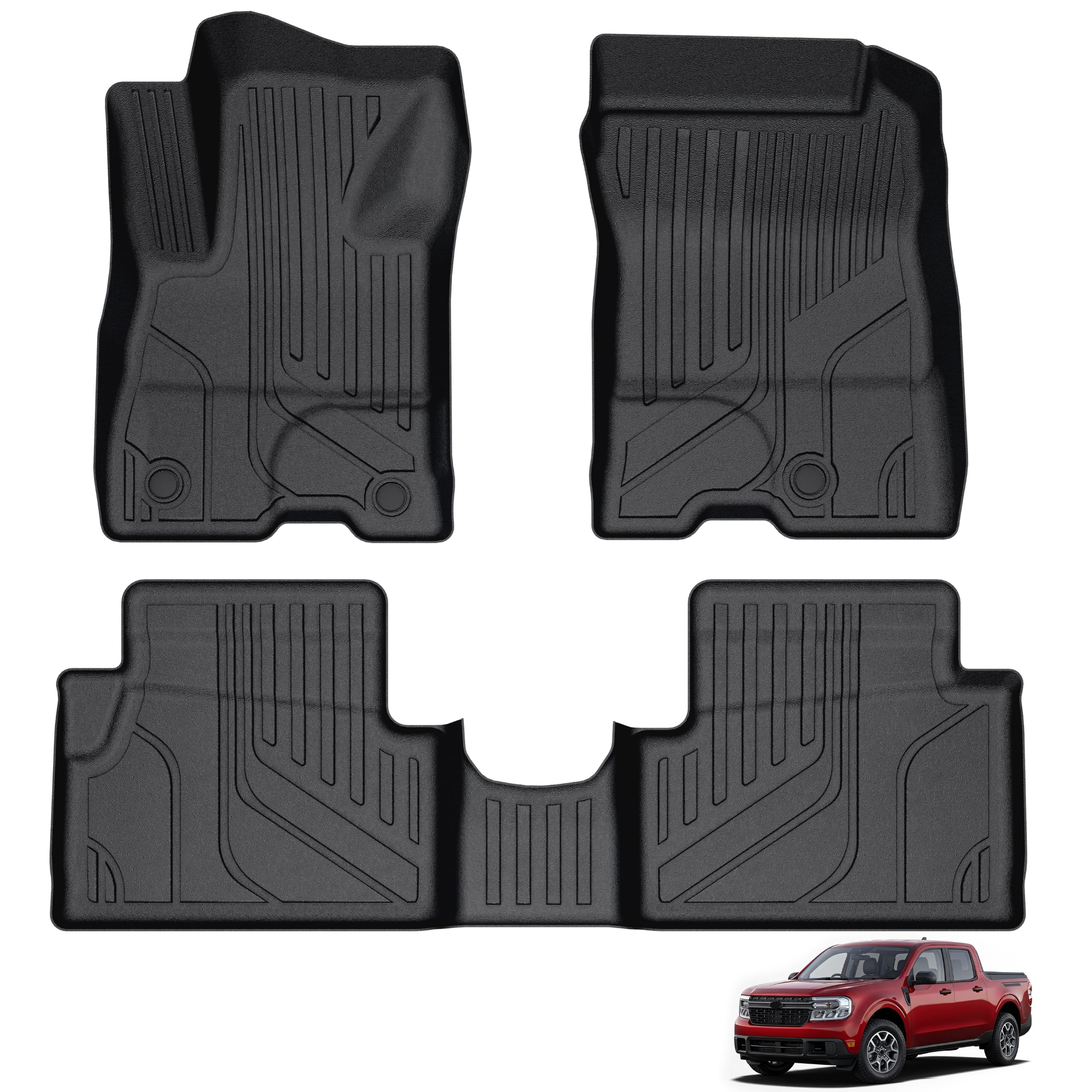 KARPAL 3-Row TPE Floor Mats & Cargo Liner Set for Ford