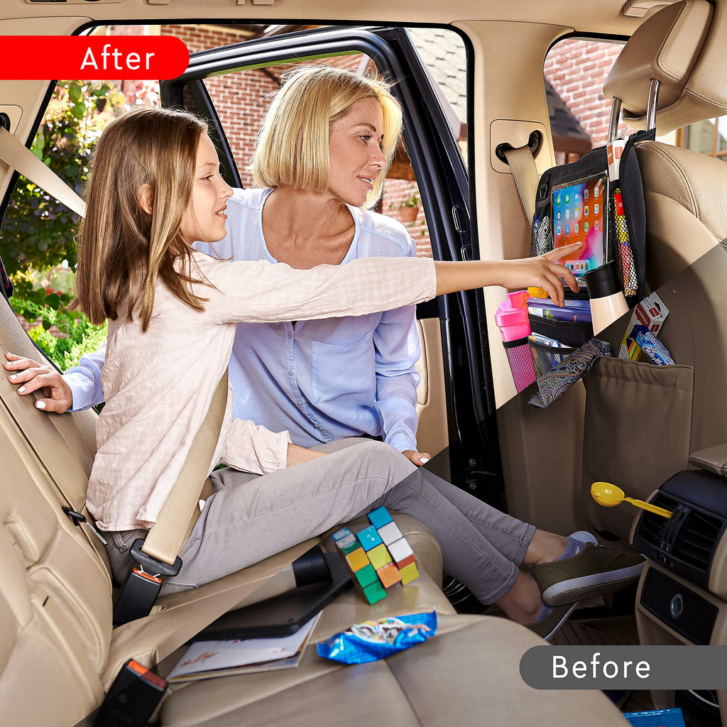 Helteko 2-Pack Backseat Organizers with Tablet Holders